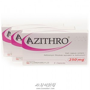 (3Pack 18정)아지트로마이신 Azithromycin 250mg
